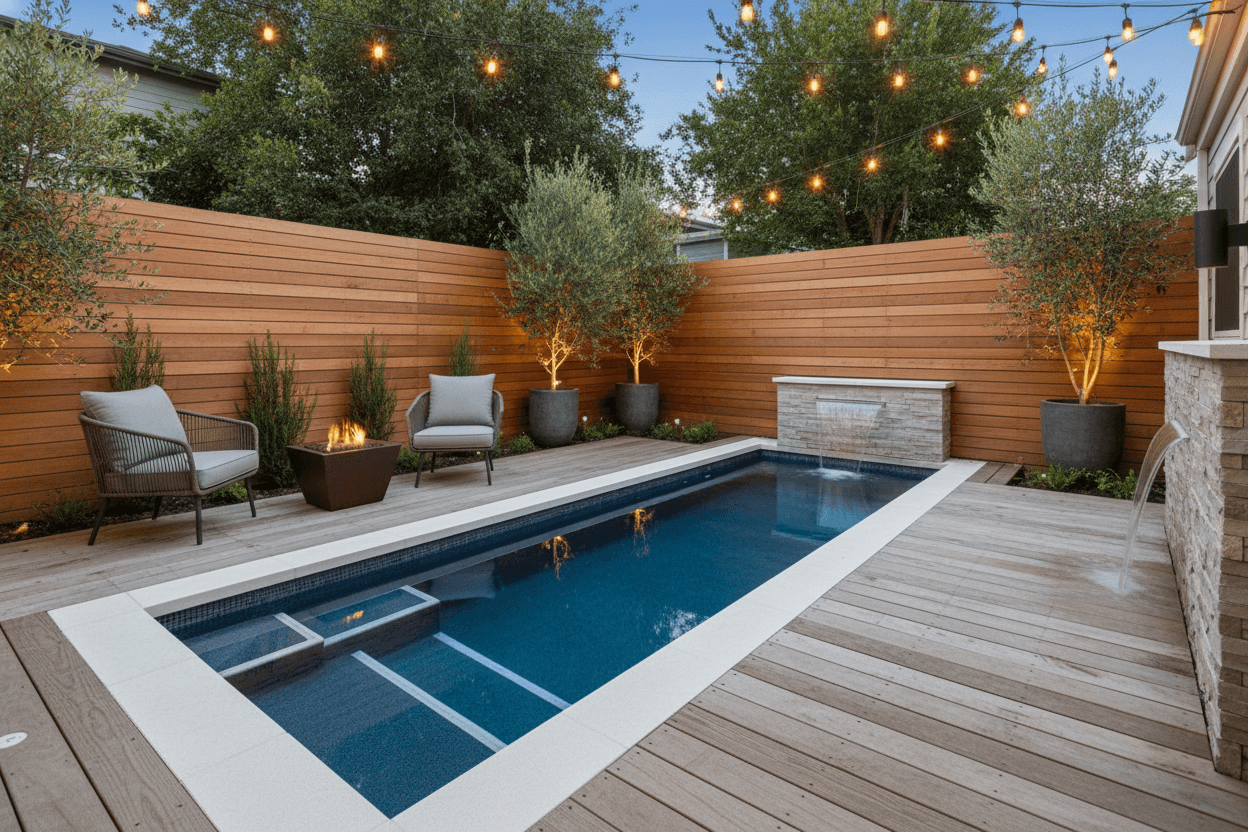 Compact Backyard Pool